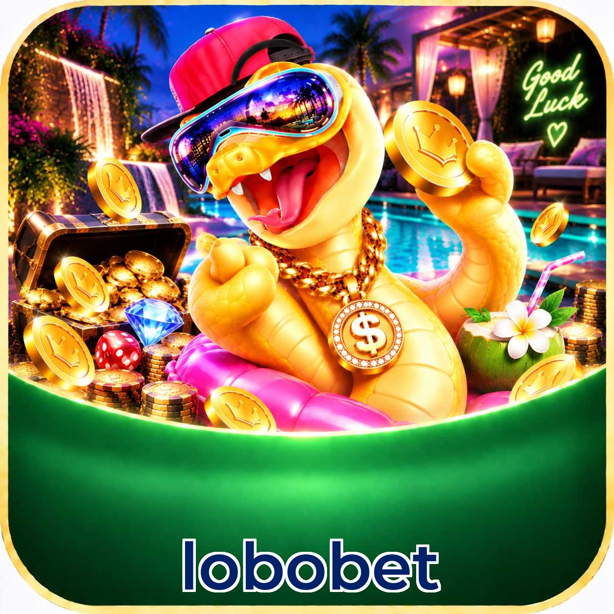 Aplicativo lobobet para Android e iOS com interface completa